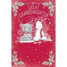 Special Great Granddaughter Me to You Bear Christmas Card Image Preview